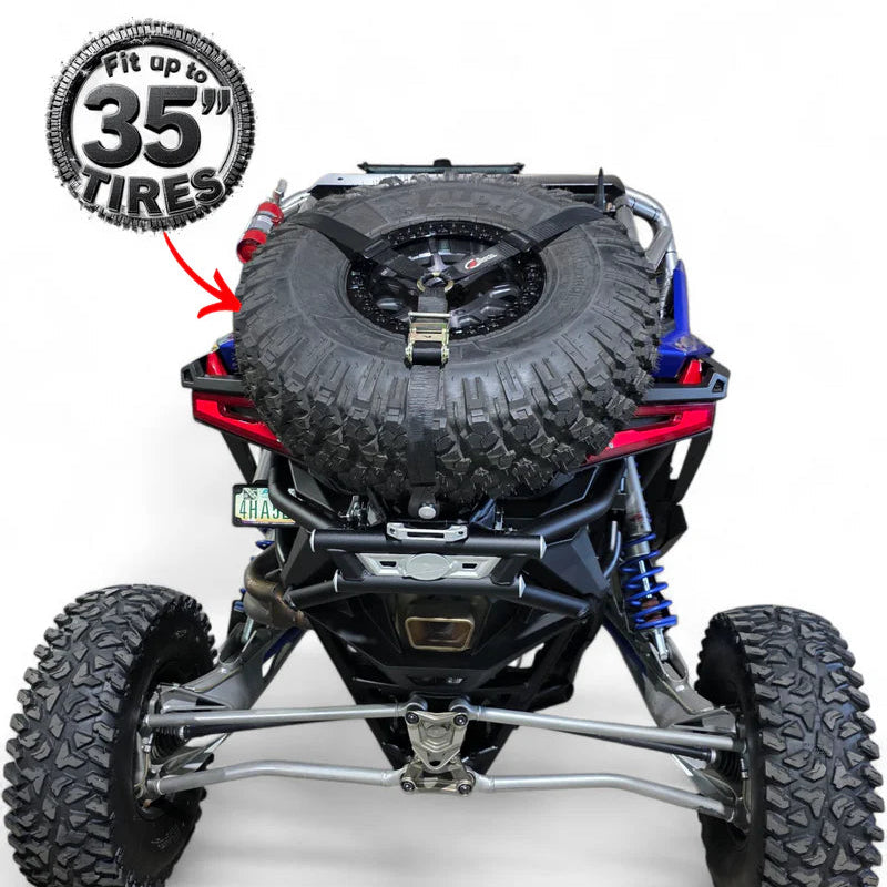 Elektric Offroad 2022+ Polaris RZR Pro R Amp Rear Tire Rack Rear Bumper Combo