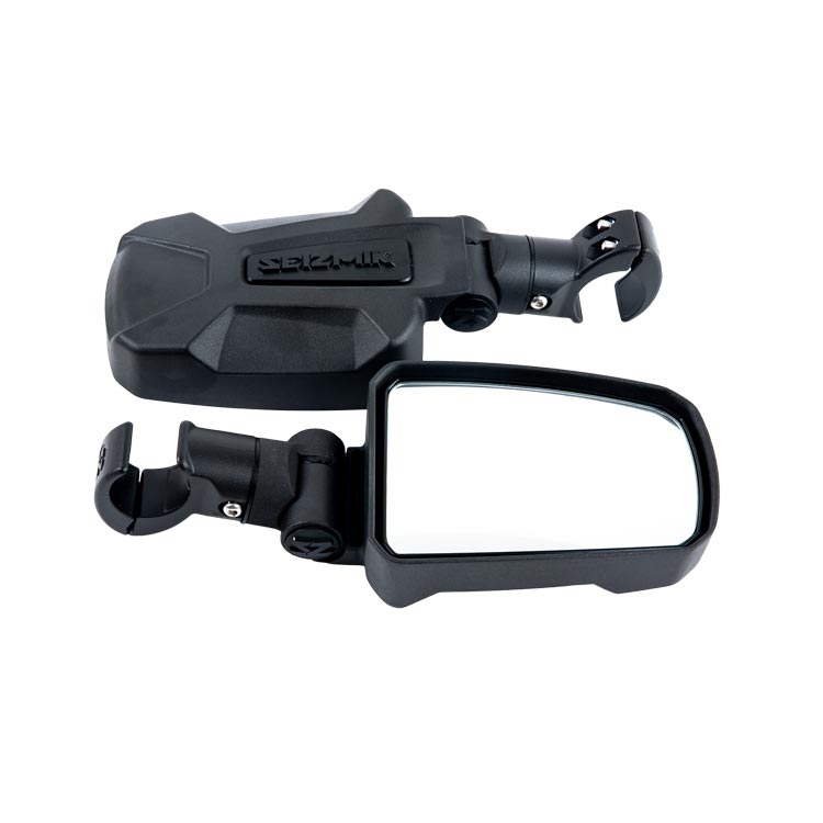 Seizmik Pursuit Side View Mirror (Pair Cast Aluminum) Adjustable Clamp | 56-18110
