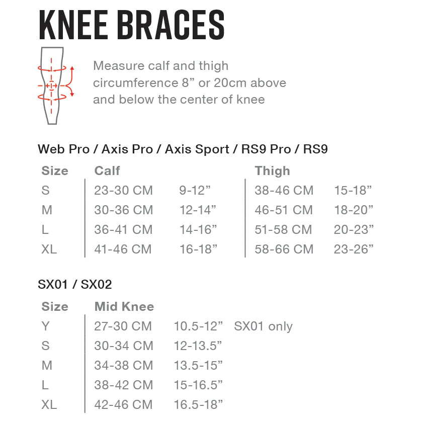 EVS Axis Sport Knee Brace | AXISS-BK