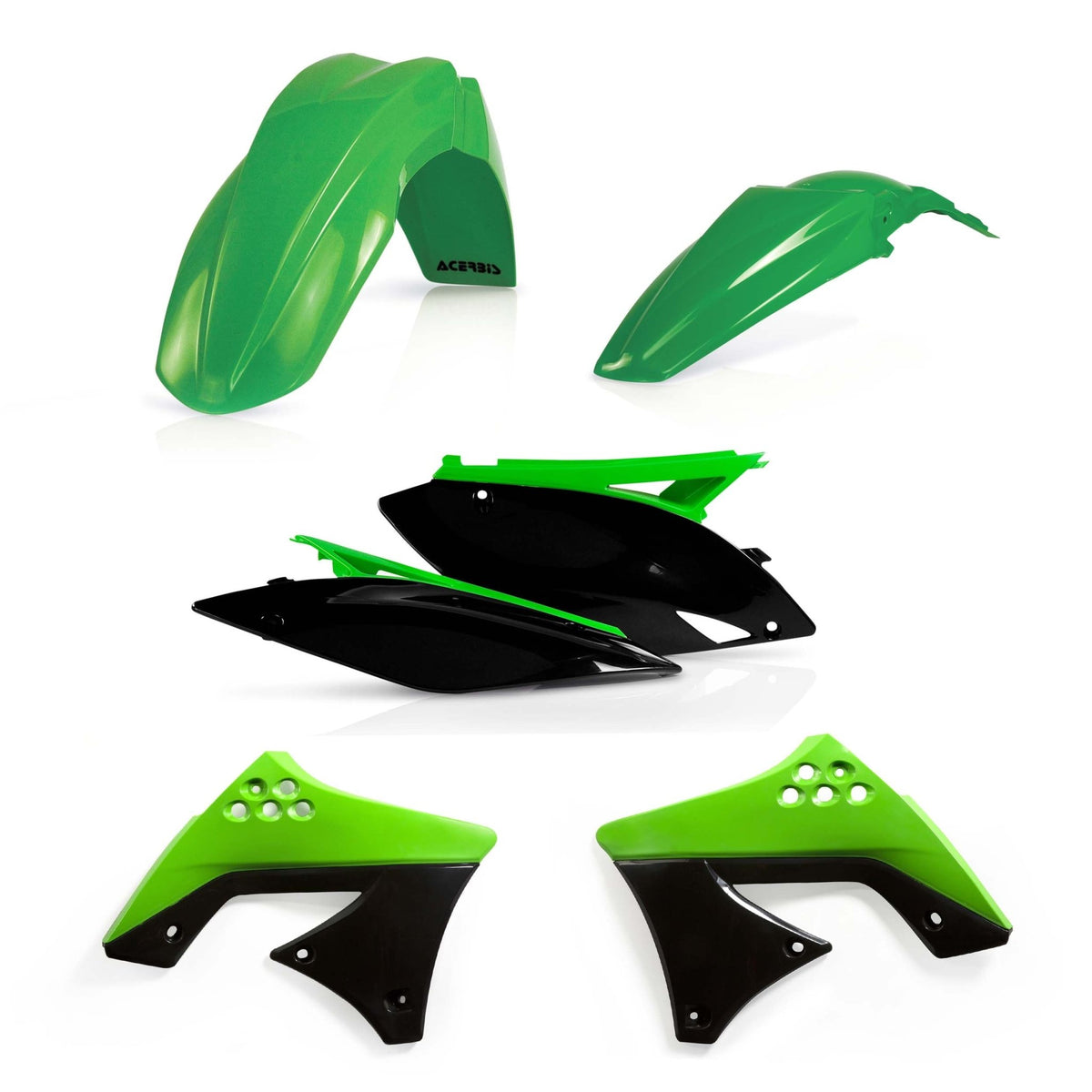 Acerbis Standard Plastic Kit Kawasaki | 214178 - MojoMotoSport.com