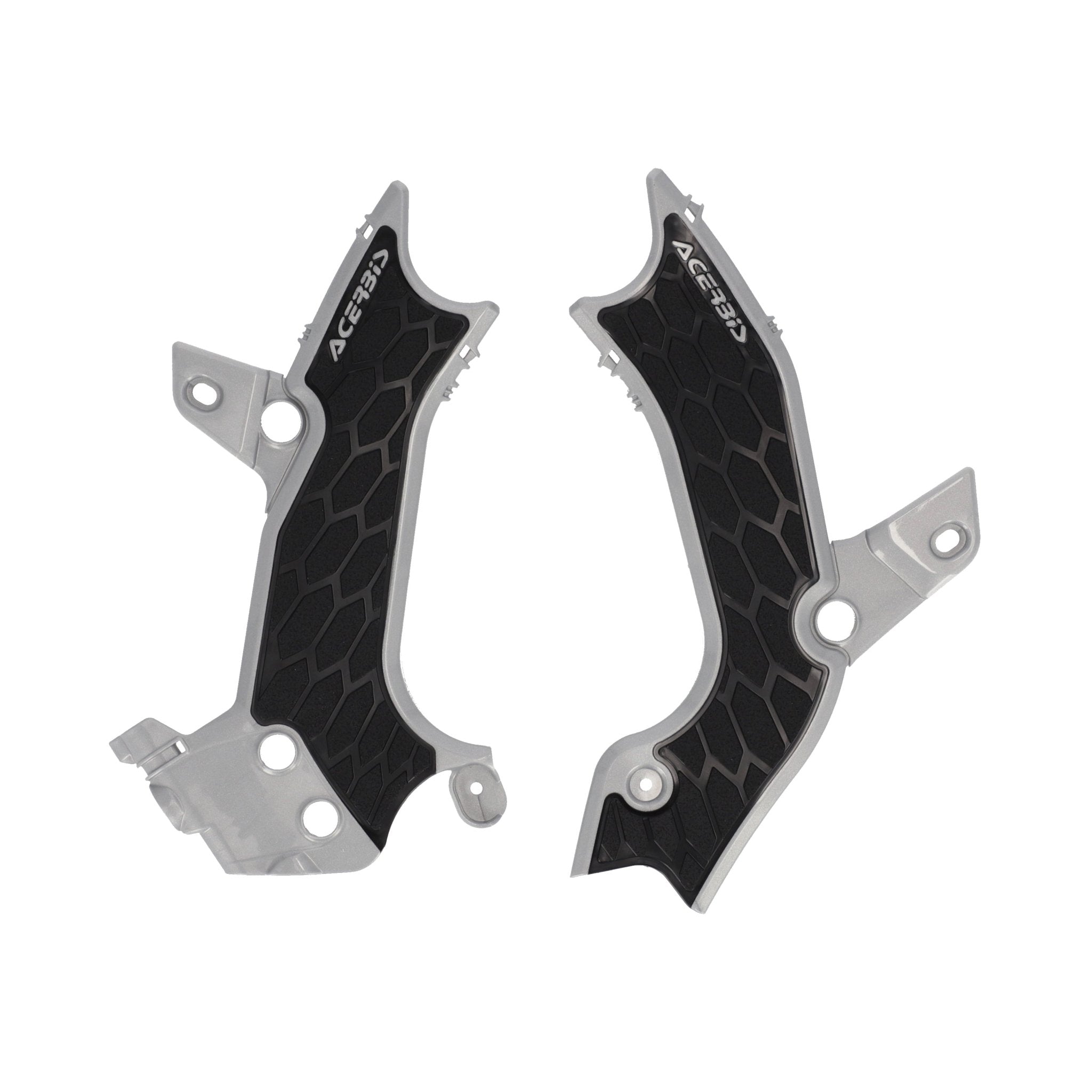 Acerbis X Grip Frame Guard Silver/Black Kawasaki KX450(X) 2024+ | 298367 - MojoMotoSport.com