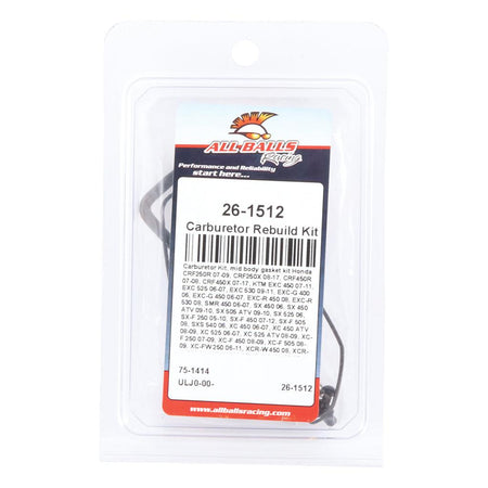 All Balls Keihin Mid Body Carb Kit - MojoMotoSport.com