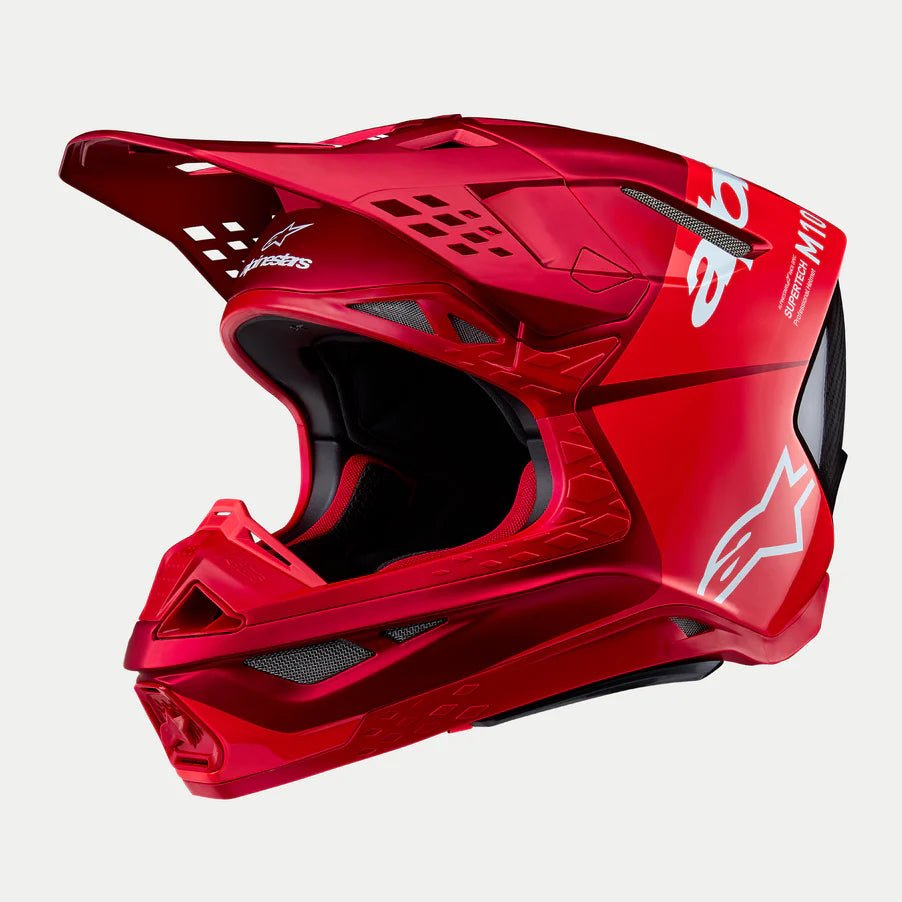 Alpinestars Supertech M10 Flood Helmet-Red Fluo/Red-L Alpinestars Supertech M10 Flood Helmet-Red Fluo/Red-L