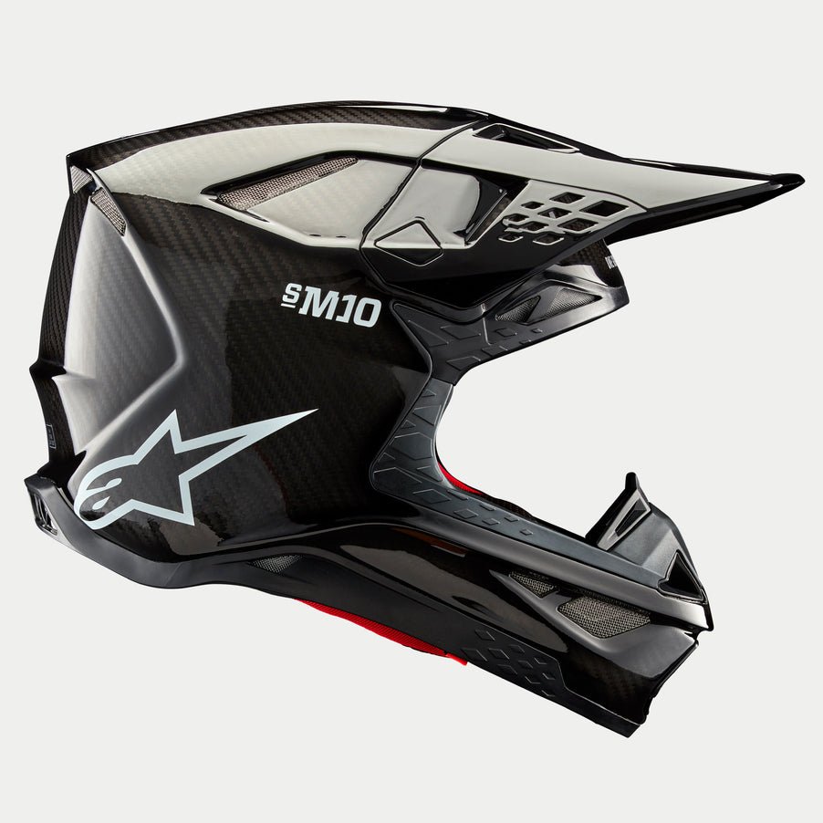 Alpinestars 2024 Supertech M10 Solid Helmet XS / Black Glossy Carbon Alpinestars 2024 Supertech M10 Solid Helmet XS / Black Glossy Carbon