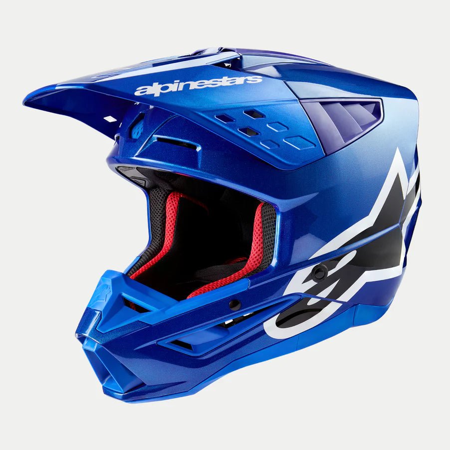 Alpinestars S-M5 ACTION Cross Enduro Motorcycle Helmet White Blue White 199919 Zoom - Foto 6