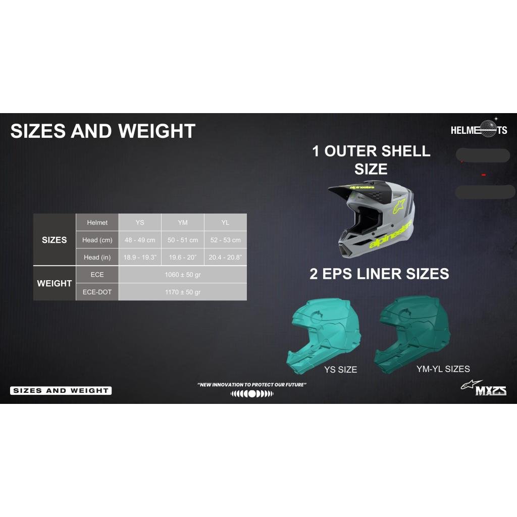 Alpinestars 2025 S - M3 Youth Helmets - MojoMotoSport.com