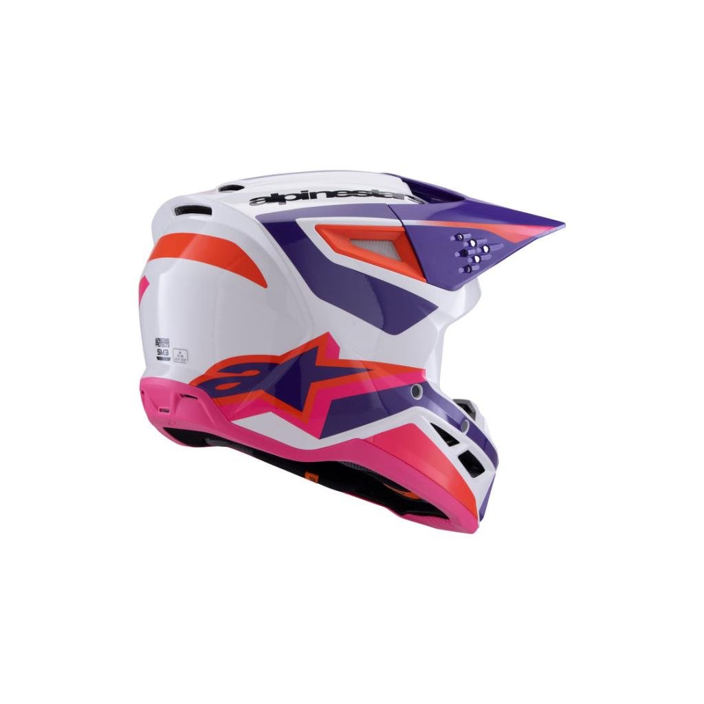 alpinestar dirt bike helmets Alpinestars SM3 Heat Helmet Small / Matte Silver/Blue/Black