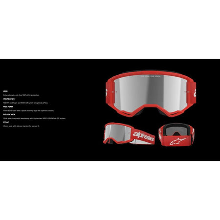 Alpinestars Vision 3 Goggles - MojoMotoSport.com