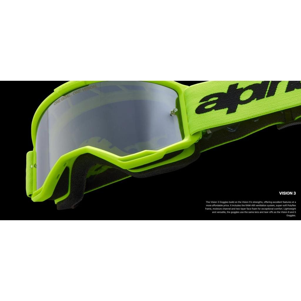 Alpinestars Vision 3 Goggles - MojoMotoSport.com