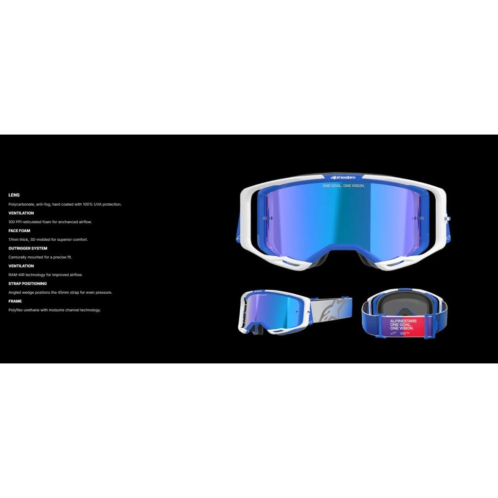 Alpinestars Vision 8 Goggles - MojoMotoSport.com