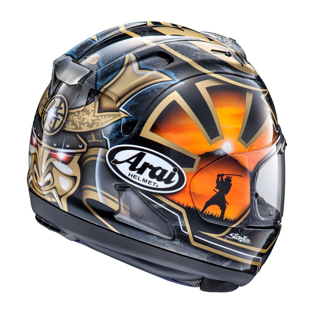 arai helmet black and gold Arai - Corsair-X Full-Face Helmet