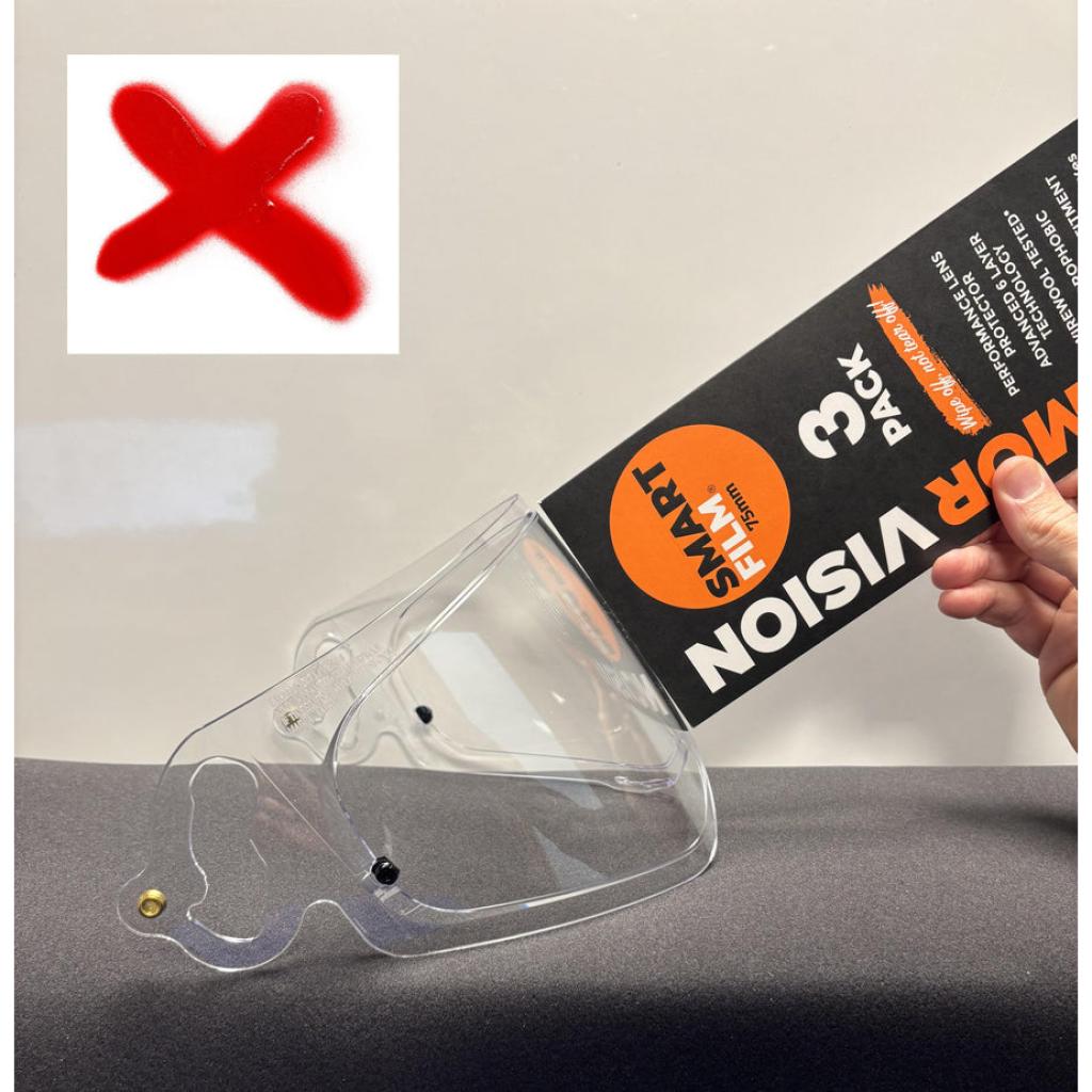 Armor Vision SMART FILM Lens Protector 75mm 3 - pk for Cylindrical Street Visors - MojoMotoSport.com