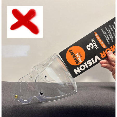 Armor Vision SMART FILM Lens Protector 75mm 3 - pk for Cylindrical Street Visors - MojoMotoSport.com