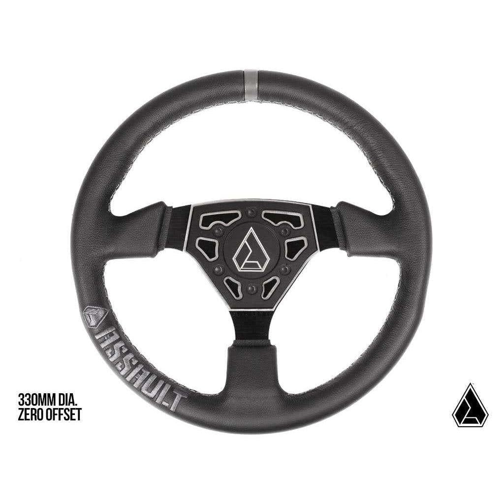 Assault Industries Universal Navigator Leather UTV Steering Wheel - MojoMotoSport.com