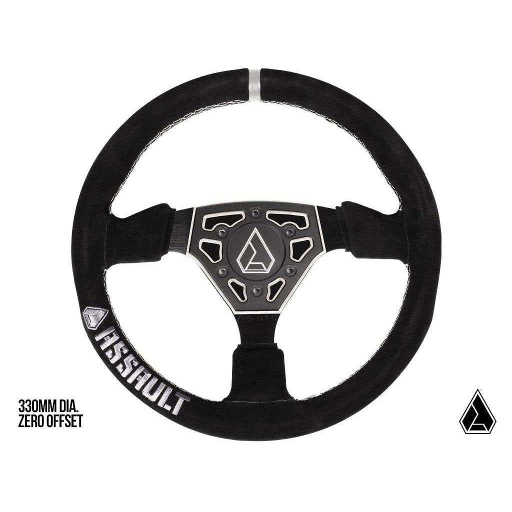 Assault Industries Universal Navigator Suede UTV Steering Wheel - MojoMotoSport.com