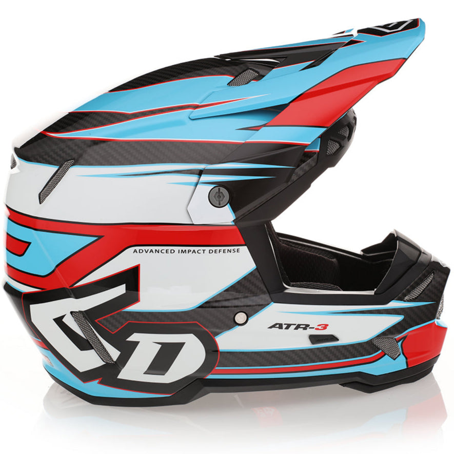 6D ATR-3 Hyper Carbon Composite Moto Helmet
