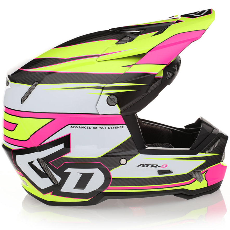 6D ATR-3 Hyper Carbon Composite Moto Helmet
