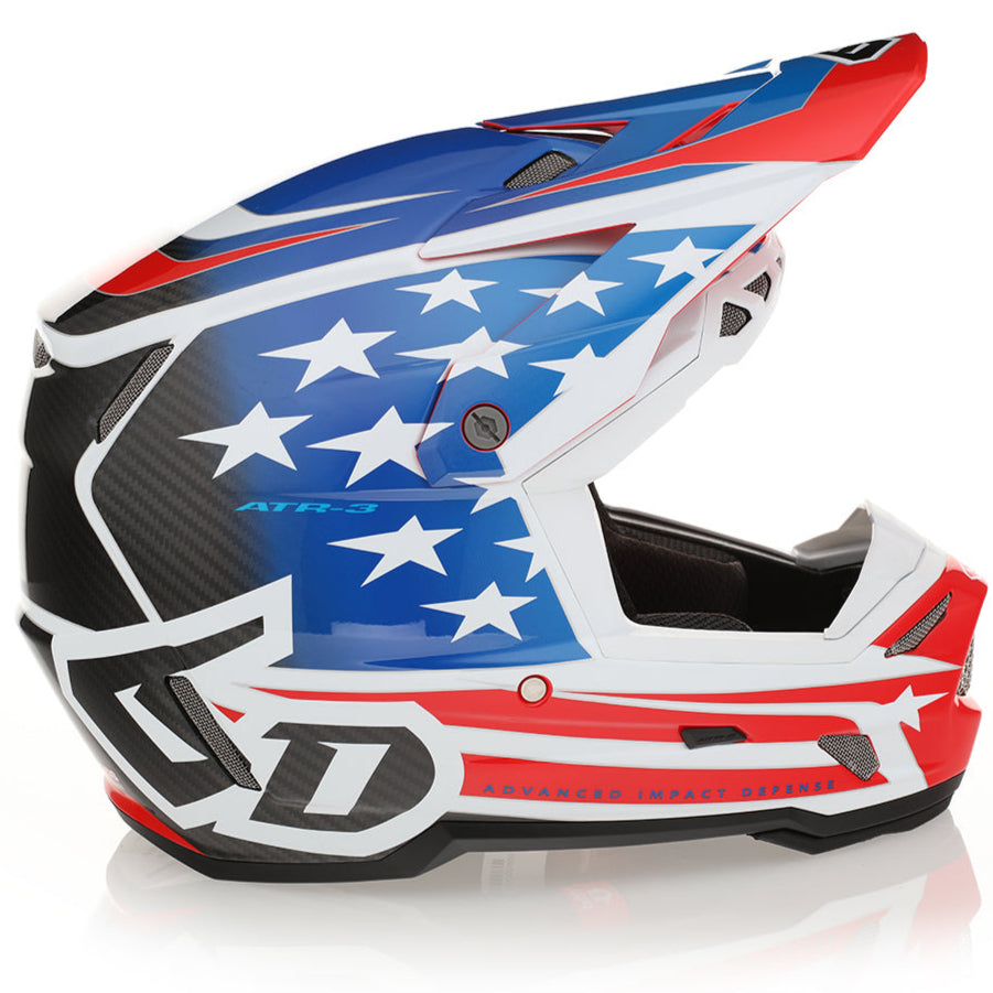 6D ATR-3 Patriot Carbon Composite Moto Helmet
