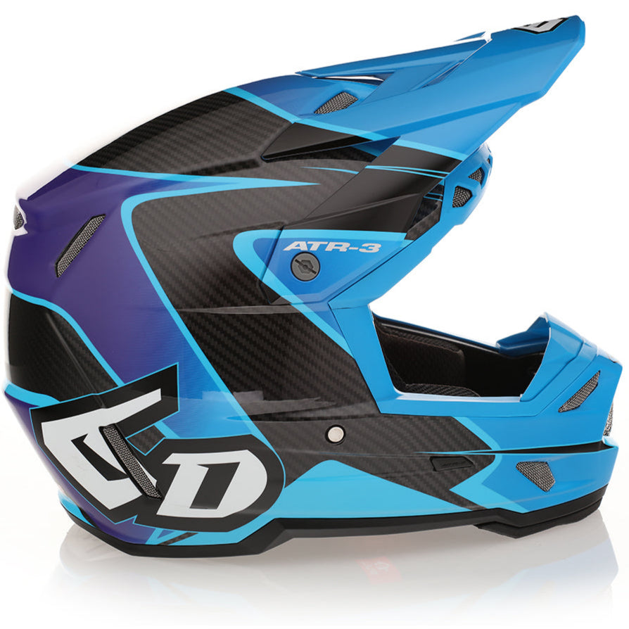 6D ATR-3 Wave Carbon Composite Moto Helmet
