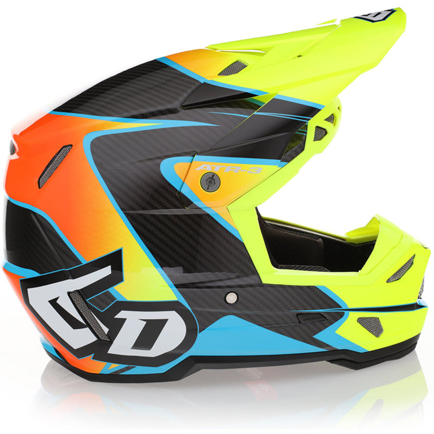 6D ATR-3 Wave Carbon Composite Moto Helmet