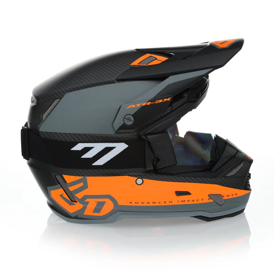 6D ATR-3X Summit Carbon Composite Offroad/ADV Helmet w/ Max X Goggle