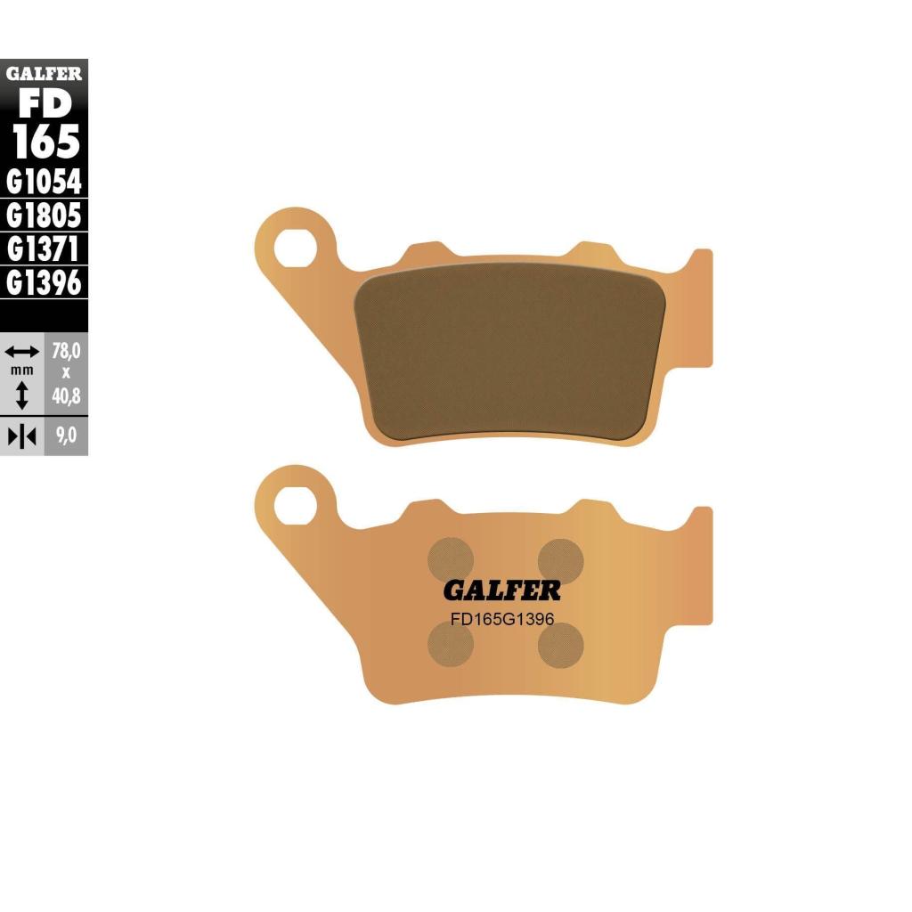 Galfer Sintered Rear Brake Pads | FD165G1396