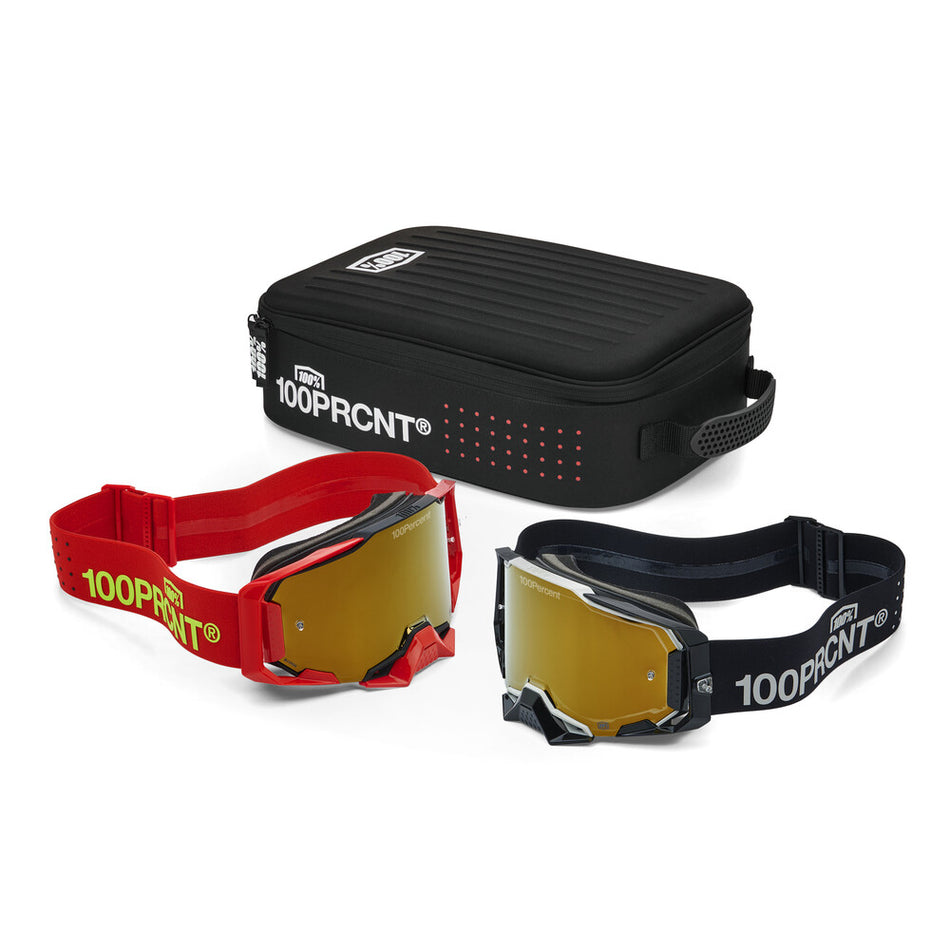 100% Dual Armega Goggles Pro Pack w/ Case
