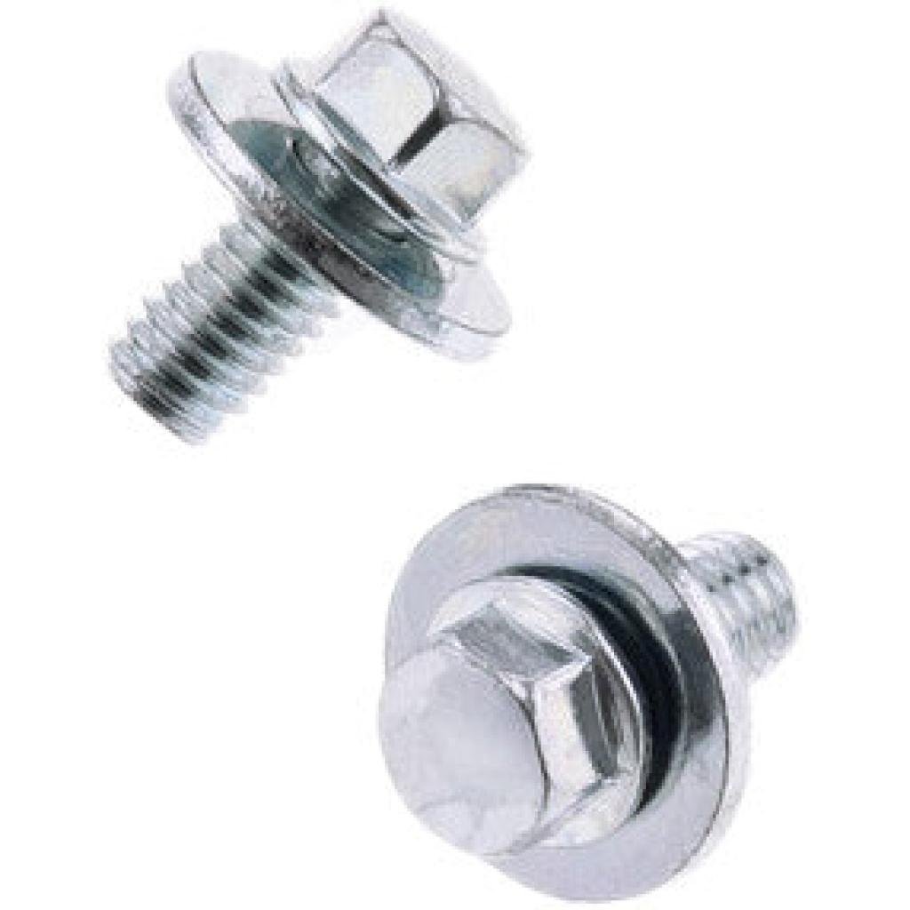 Bolt 8Mm Hex Head Flange Bolt 6X1.0X12Mm W/16Mm Washer 10/Pk | 024 - 11612 - MojoMotoSport.com