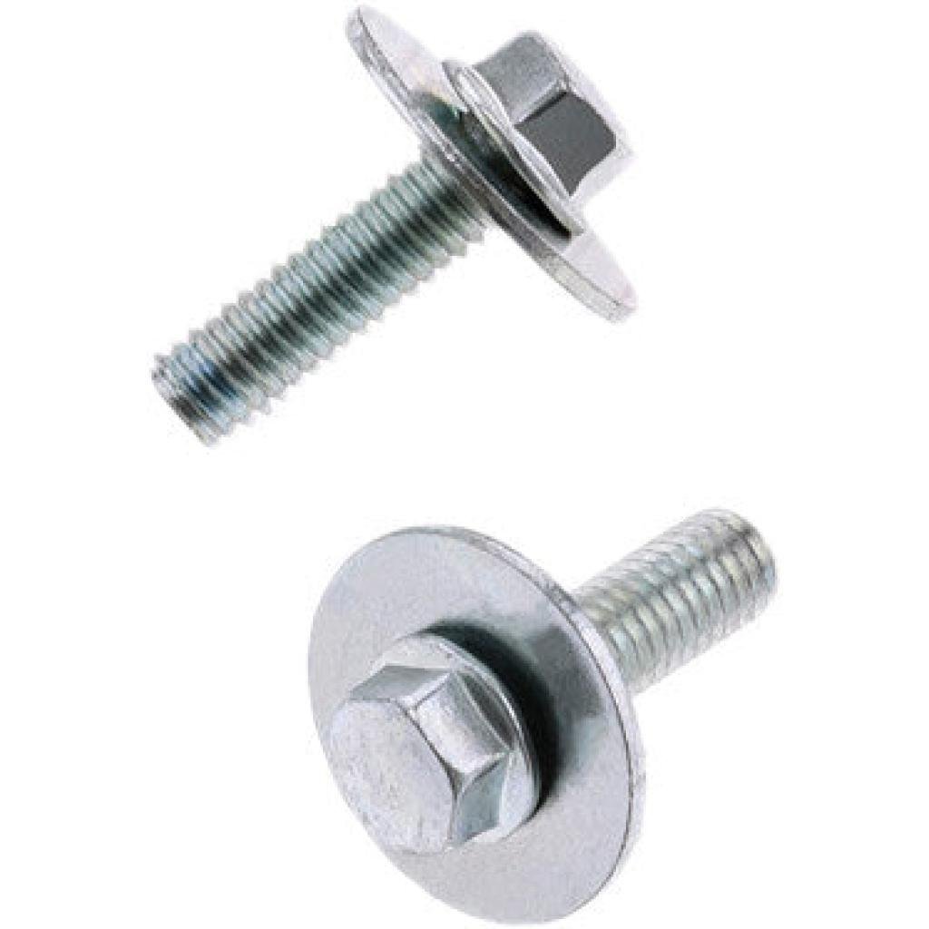 Bolt 8Mm Hex Head Flange Bolt 6X1.0X20Mm W/16Mm Washer 10/Pk | 024 - 11626 - MojoMotoSport.com
