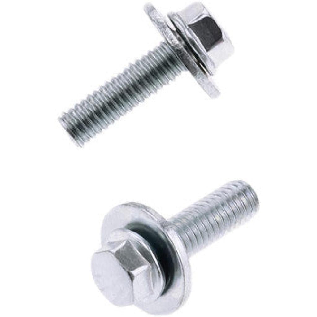 Bolt 8Mm Hex Head Flange Bolt 6X1.0X20Mm W/20Mm Washer 10/Pk | 024 - 11620 - MojoMotoSport.com
