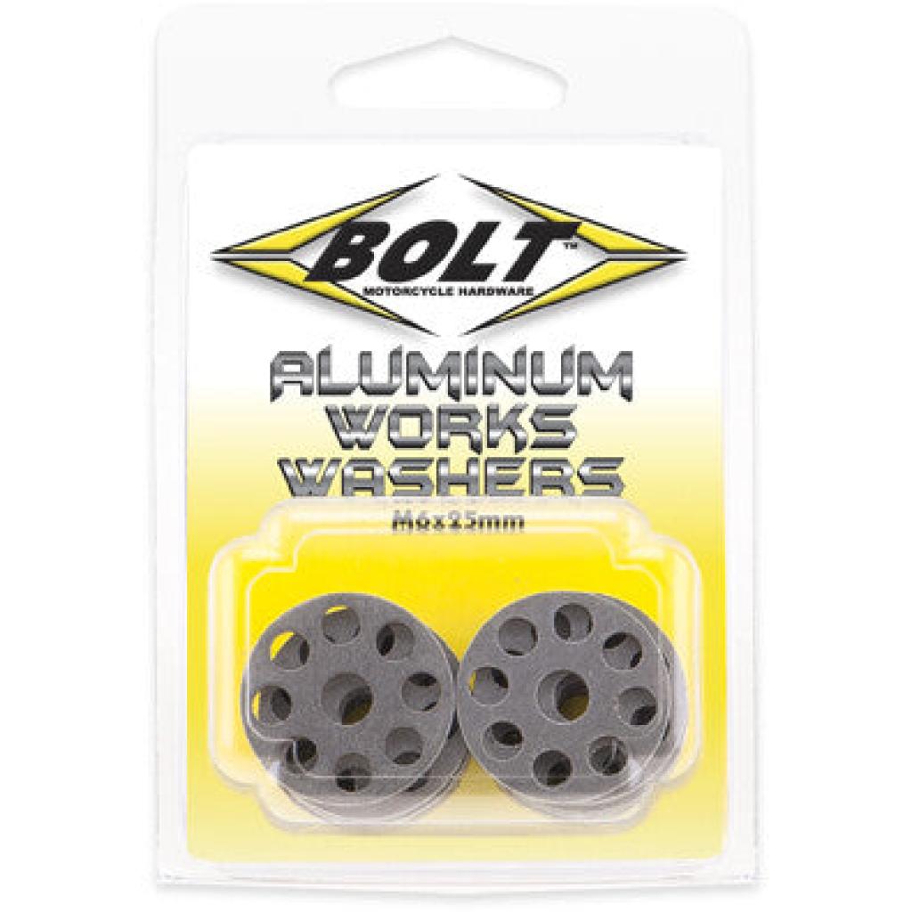 Bolt Aluminum Works Washers 6X25Mm 10/Pk | 2009 - AWW.25 - MojoMotoSport.com