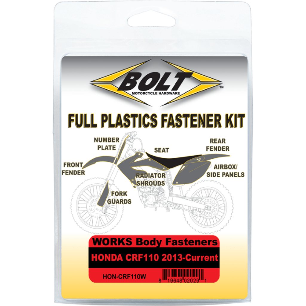 Bolt Body Work Fastener Kit | HON - CRF110W - MojoMotoSport.com
