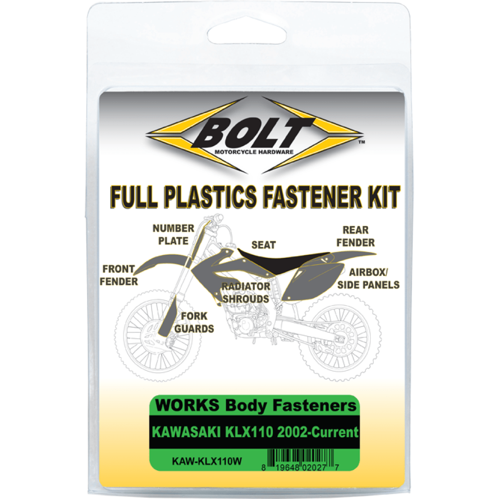 Bolt Body Work Fastener Kit | KAW - KLX110W - MojoMotoSport.com