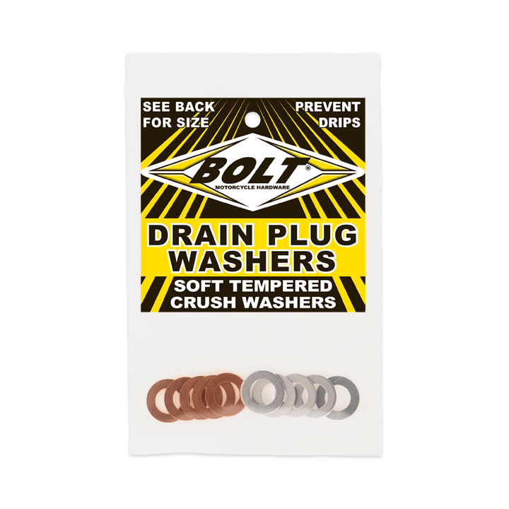 Bolt Crush Washers 10X18Mm 10/Pk 5 Aluminum & 5 Copper | DPWM10.18 - 10 - MojoMotoSport.com