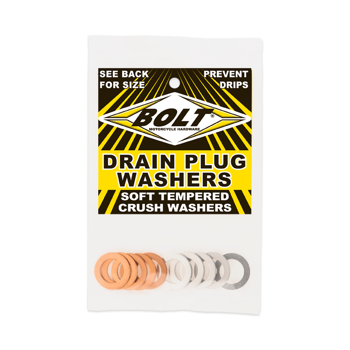 Bolt Crush Washers 14X22.3Mm 10/Pk 5 Aluminum & 5 Copper | DPWM14.223 - 10 - MojoMotoSport.com