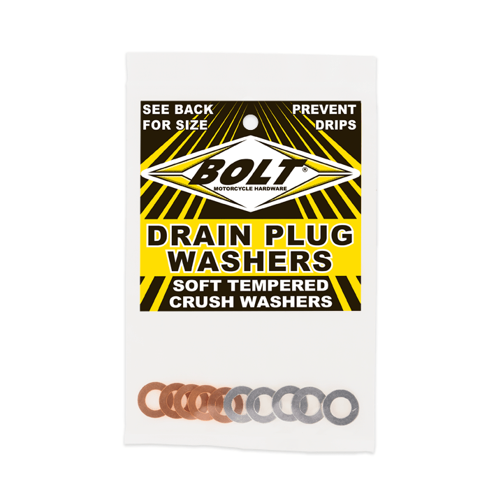 Bolt Crush Washers 8X5Mm 10/Pk 5 Aluminum & 5 Copper | DPWM8.15 - 10 - MojoMotoSport.com