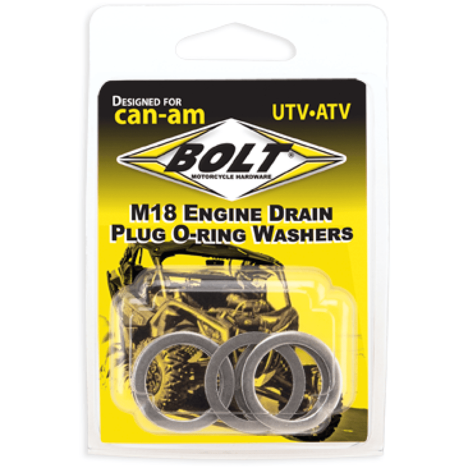 Bolt Engine Drain Plug Wshr M18X24 Aluminum 5Pk | CAN - ALM18 - MojoMotoSport.com