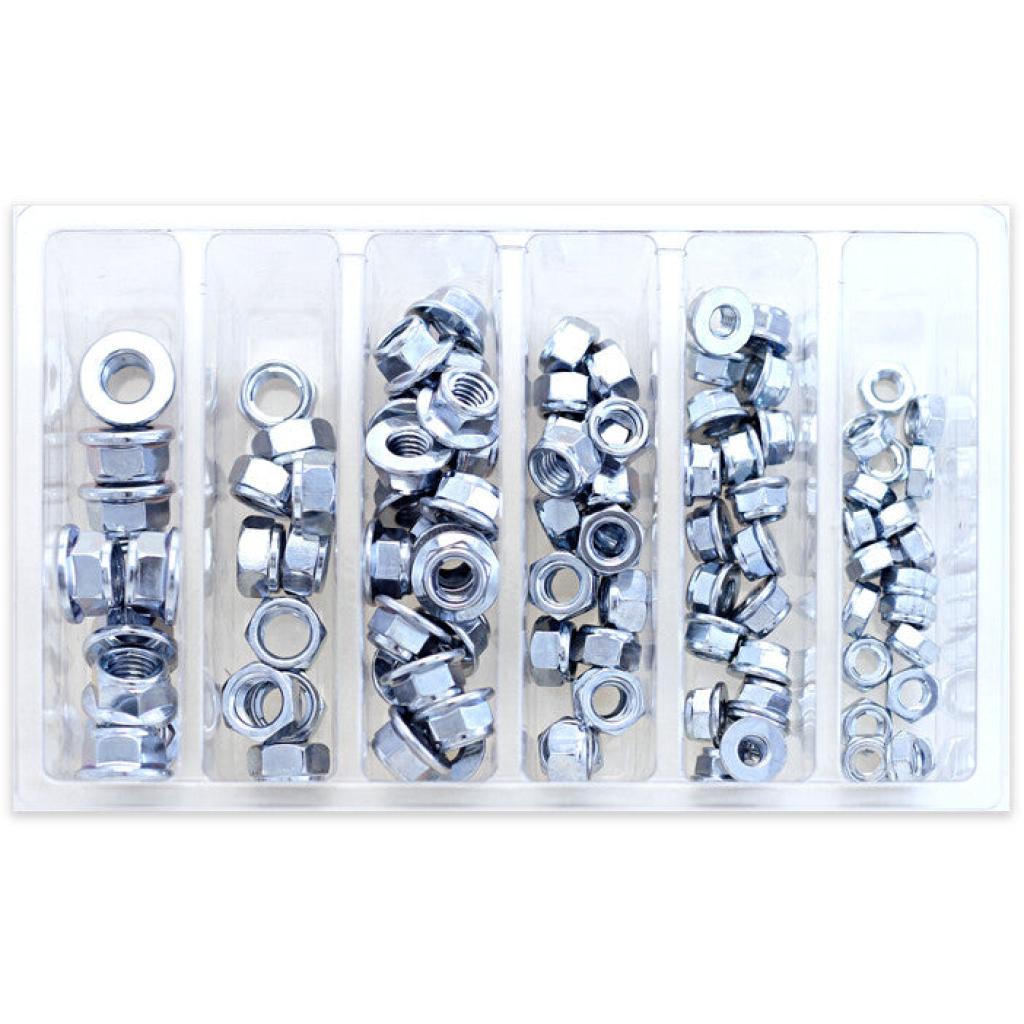 Bolt Hex Fuji - Lock Nut Assortment 100 Piece Kit | SV - FUJINUT - MojoMotoSport.com