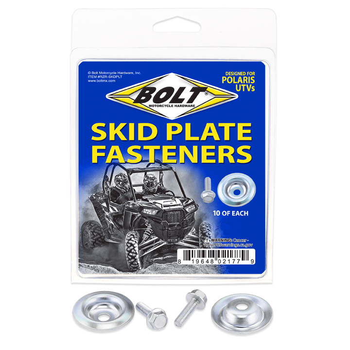 Bolt Utv Skid Plate Fasteners Skid Plate Washer/Bolt 10 Ea | RZR - SKDPLT - MojoMotoSport.com