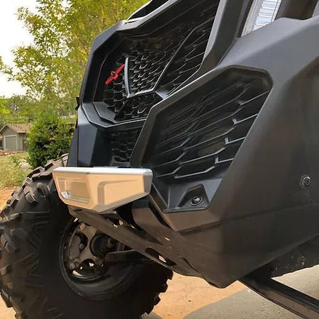 Bosman Designs Front Billet Bumper Silver fits Can Am X3 | X3001 - MojoMotoSport.com