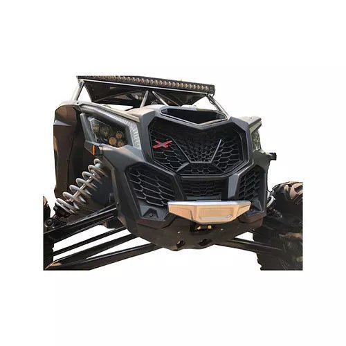 Bosman Designs Front Billet Bumper Silver fits Can Am X3 | X3001 - MojoMotoSport.com
