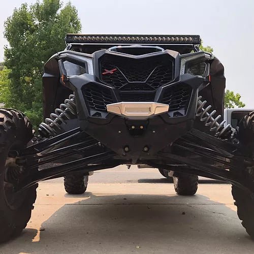 Bosman Designs Front Billet Bumper Silver fits Can Am X3 | X3001 - MojoMotoSport.com