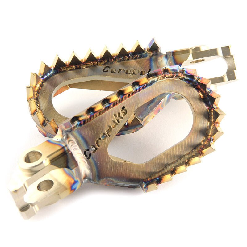Carapaks Stainless Steel Footpegs KTM/HUS/GAS 2017 - 2023 - MojoMotoSport.com
