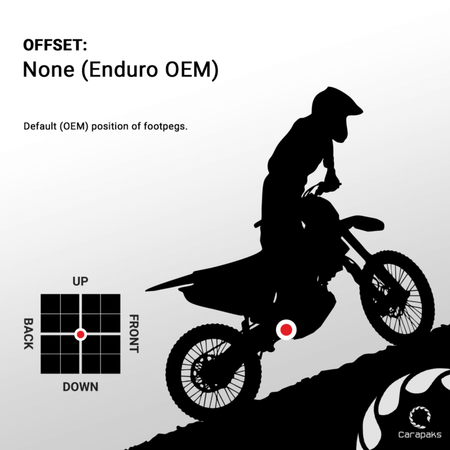 Carapaks Stainless Steel Footpegs KTM/HUS/GAS 2017 - 2023 - MojoMotoSport.com