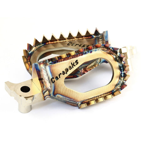 Carapaks Stainless Steel Footpegs Yamaha 1999 - UP - MojoMotoSport.com