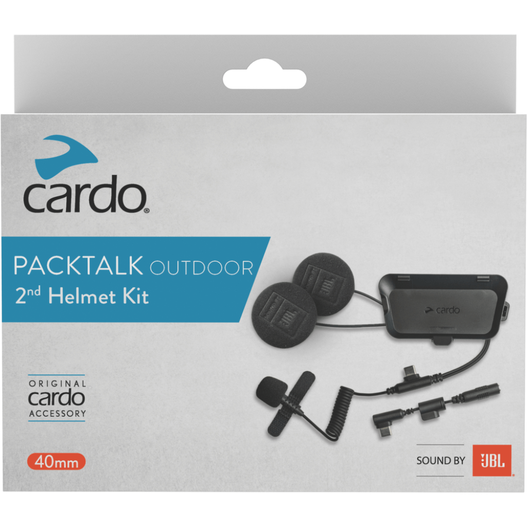 Cardo Packtalk Outdoor 2nd Helmet Kit w/ JBL Sound - MojoMotoSport.com