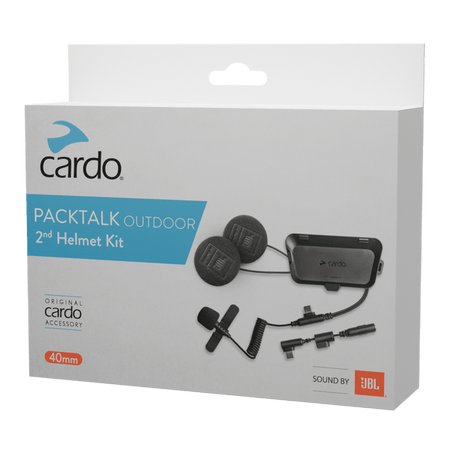 Cardo Packtalk Outdoor 2nd Helmet Kit w/ JBL Sound - MojoMotoSport.com