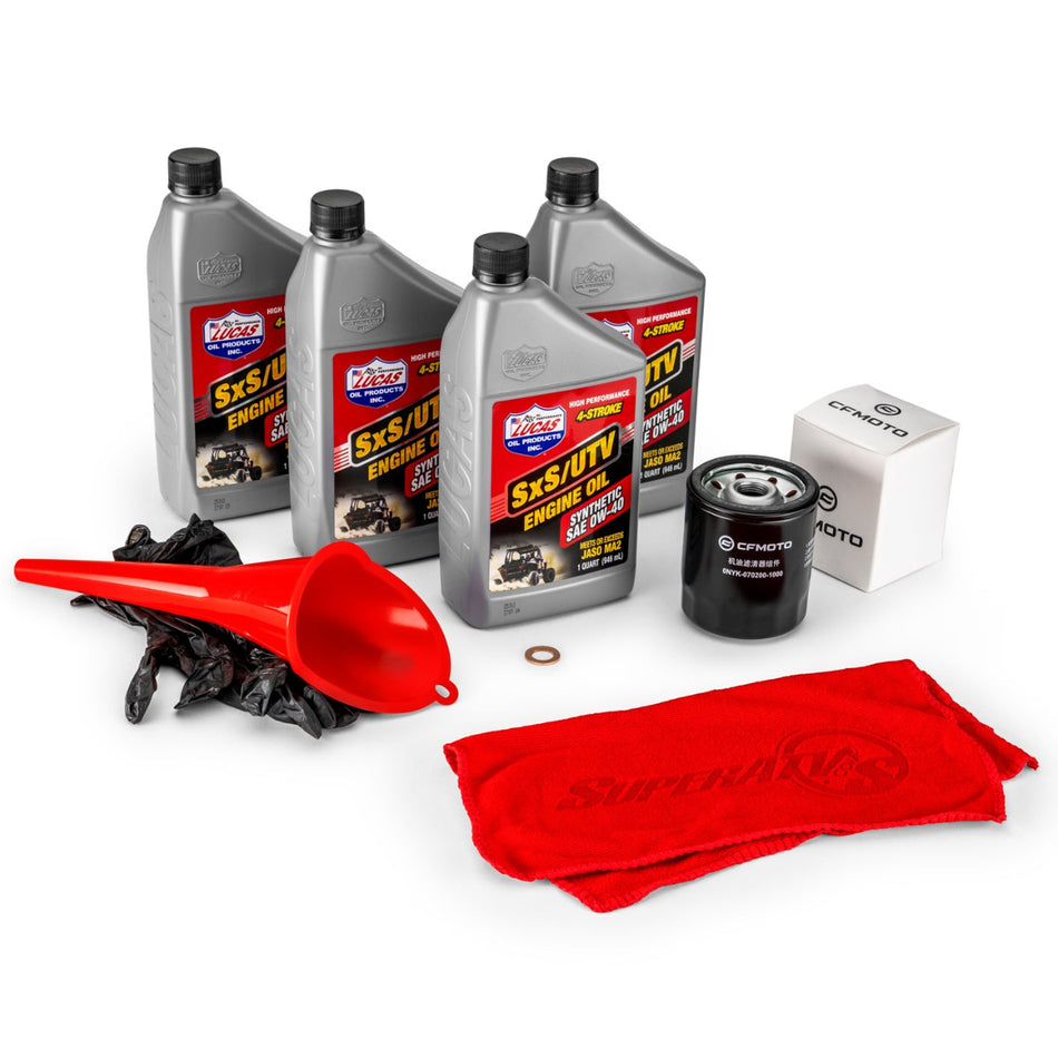 SuperATV Up & Running CF-Moto UForce Oil Change Kit