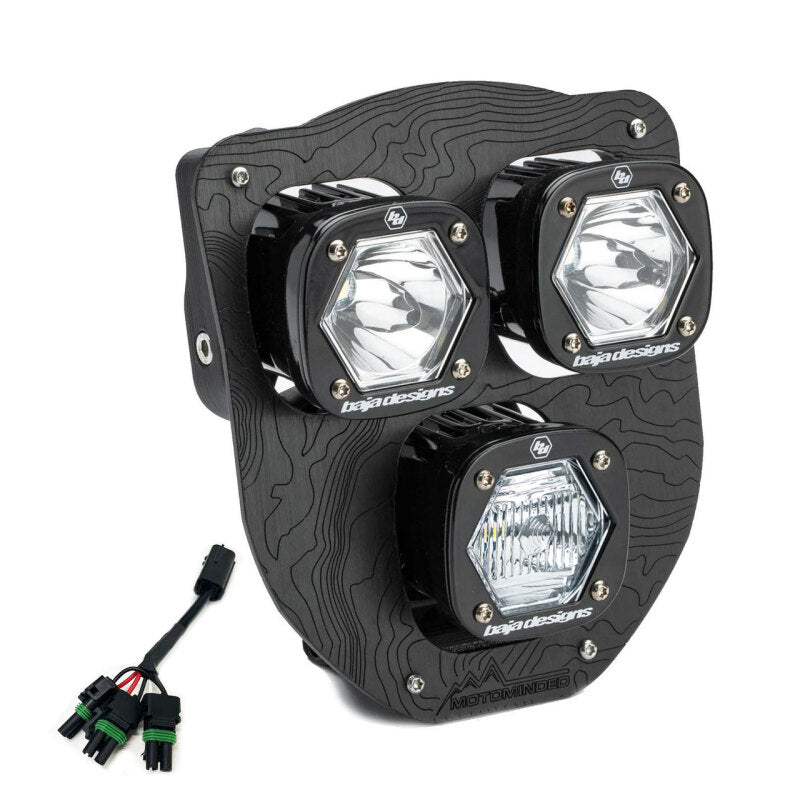 Baja Designs 24-25 Husqvarna FE-S Triple S1 Hydra (D/C) LED Headlight Kit w/ Hi-Low Harness - Clear