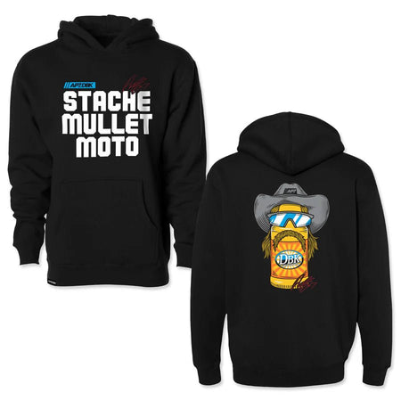 DBK Stache Mullet Moto Youth Hoodie - MojoMotoSport.com